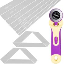 07 Gabaritos 02 Réguas Fio Acr. Cabelo Cortador Artesanatos.