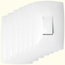 07 Interruptor de Luz Simples Branco 1 Tec.Vert. Blux Home