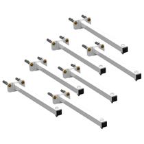 07 SUPORTES REFLETOR BASE RETA BRAÇO 20 cm 7 Cjts