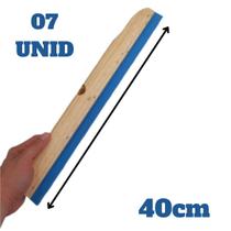 07 unid Rodo de 40Cm Duplo Borracha E.V.A DE Madeira Natural Resistente