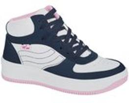 0718 - tênis k360 nova york marinho e rosa / preto branco pink
