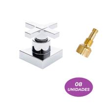 08 Acabamento Cruzeta Cromado 1/2 e 3/4 P/ Reg Fabrimar