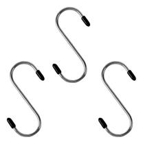 08 Ganchos Metal S Arara Cabide Roupa Cozinha 7x3,5cm 08 Ganchos Metal S Arara Cabide Roupa Cozinha 7x3,5cm