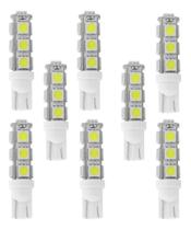 08 Lâmpadas 13 Leds T10 5w Pingo 1 Polo 12v Luz Branca Auto 08 Lâmpadas 13 Leds T10 5w Pingo 1 Polo 12v Luz Branca Auto