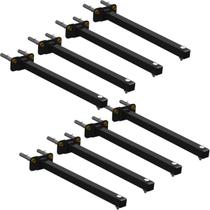 08 SUPORTES REFLETOR BASE RETA BRAÇO 40 cm 8 Cjts