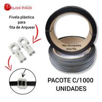 1.000 Fivela transparente para fita de arquear 1.000 Fivela transparente para fita de arquear