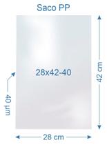 1.000 Saco Plástico Polipropileno PP 28x42cm 1.000 Saco Plástico Polipropileno PP 28x42cm