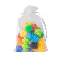 1.000 Saquinhos branco Tule organza 9x12 com fita cetim 1.000 Saquinhos branco Tule organza 9x12 com fita cetim