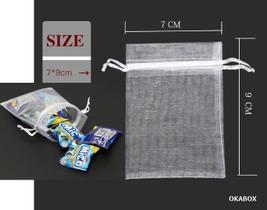 1.000 Saquinhos de organza Lembrancinha 7x9 c/ fita cetim