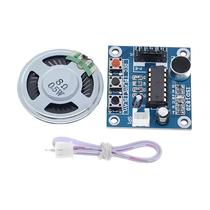 1-10pcs ISD1820 Módulo Gravador de Gravação de Voz Com Microfone Som Alto-falante Microfones