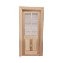 1/12 casa de bonecas em miniatura de madeira externa porta única acessórios DIY sem pintura 1/12 casa de bonecas em miniatura de madeira externa porta única acessórios DIY sem pintura