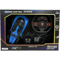 1:16 racing control spark - azul e preto - br1339 - MULTILASER