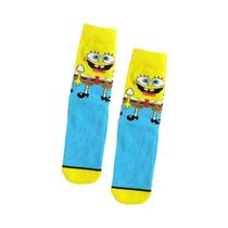 1/4 pares de meias altas de malha fofas de desenho animado unissex