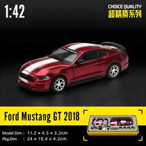 1:43 Escala Ford Mustang GT 2018 Kit De Modelo De Liga Personalizado DIY Carro De Corrida Ornamentos