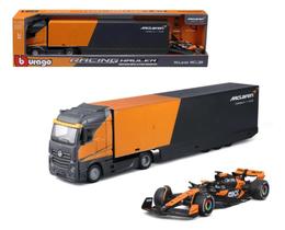 1:43 RACE FORMULA MCLAREN SEMI TRUCK W/ MCL38 (2024) Bburago