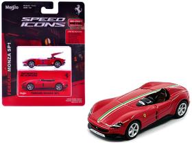 1/64 maisto - speed icons - ferrari monza sp1 - vermelha