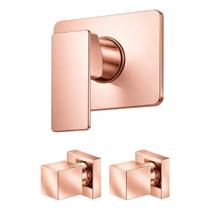 1 Acabamento Monocomando Chuveiro Deca Rose 2 Acabamentos Rose Quadrado 1 Acabamento Monocomando Chuveiro Deca Rose 2 Acabamentos Rose Quadrado