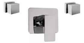 1 Acabamento P/ Monocomando Docol + 2 Acabamento Cromado Quadrado 1 Acabamento P/ Monocomando Docol + 2 Acabamento Cromado Quadrado