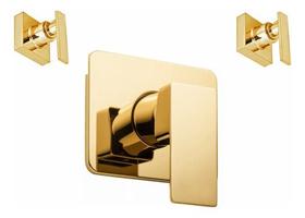 1 Acabamento P/ Monocomando Docol + 2 Acabamentos Dourado Alavanca