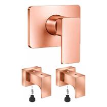 1 Acabamento Para Monocomando Docol 2 Acabamento Rose Gold Barcelona
