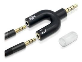 1 Adaptador Splitter Headset Fone Microfone P2 x P3 Áudio 1 Adaptador Splitter Headset Fone Microfone P2 x P3 Áudio