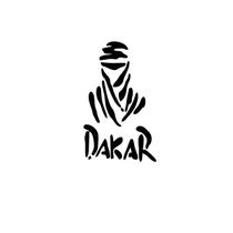 1 Adesivo Dakar Pajero 10 cm x 6 cm - Preto