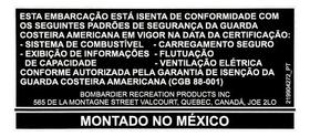 1 Adesivo De Advertência Sea Doo Spark Trixx