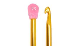 1 Agulha para Croche Tunisiano Aluminio 35cm