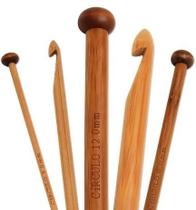 1 Agulha para Croche Tunisiano Bambu 30cm