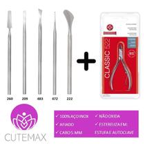 1 Alicate Mod. 522 Mundial + 5 Bisturis Cutemax Podólogo Podologia Manicure