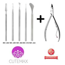 1 Alicate Mod. 522 Mundial + 5 Bisturis Cutemax Podólogo