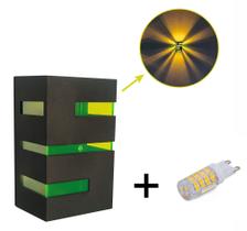 1 Arandela Massuia Externa Interna + 1 Lâmpada Led