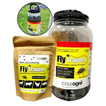 1 Armadilha Para Moscas Fly Trapper + 1 Refil Atrativo Mosca 250G