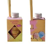 1 Aromatizador Ambiente de Algodão Doce 100ml Difusor Vareta Perfumado Luz Aromas - Envio Já