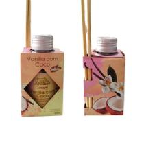 1 Aromatizador Ambiente de Vanilla com Coco Difusor Vareta Perfume Casa 100ml Luz Aroma - Envio Já