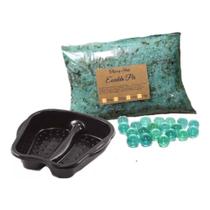 1 Bacia + 20 Bolinhas Massagem + Escalda Pés 1 Kg Alecrim