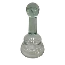 1 Badalo Sino De Vidro Para Decoração Cone Enfeite 16 Cm 1 Badalo Sino De Vidro Para Decoração Cone Enfeite 16 Cm