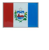 1 Bandeira Estado De Alagoas Resinada Colante Veiculos Moto - Stickkar