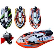 1 Barco De Plástico À Corda Inflável Lancha Sortidas