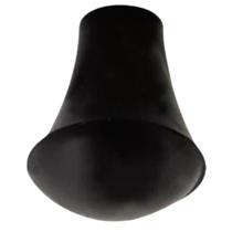 1 Base para Pé de Surdo Borracha Redonda Preta 14.3 - Spanking