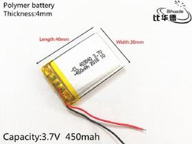 1 Bateria Mp4 Mp3 Etc 3,7v 450ma 4cm X 3cm X 4mm 2 Fios.. 1 Bateria Mp4 Mp3 Etc 3,7v 450ma 4cm X 3cm X 4mm 2 Fios..