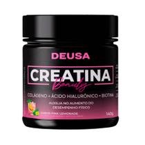 1 Beauty Deusa Creatina 5 em 1 com Colágeno Verisol, Ácido Hialurônico, Biotina, Vitaminas Sabor Pink Lemonade