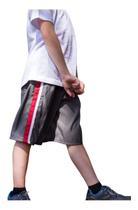 1 Bermuda Short Infantil Masculina Tactel Básico Verão 014