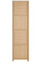 1 Biombo Folha Horizontal Vertical Ripado Divisor Madeira Mdf Cru Painel Divisória Separador De Ambiente