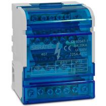 1 bloco de distribuicao 125a modular com 4 barramentos 7 ligações cada trilho din s112-03 1 bloco de distribuicao 125a modular com 4 barramentos 7 ligações cada trilho din s112-03