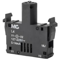 1 bloco de iluminacao l4 220v botoeira com visor margirius
