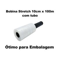 1 Bobina Stretch 10cm x 100m com tubo giratório
