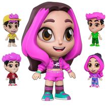 1 Boneco Colecionável Turma dos Rosa Vinil Articulado 15cm Emily Vick Void Leozinho Katlen Robson