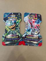 1 booster cartas pokémon escarlate e violeta máscaras do crepúsculo com 6 cartas