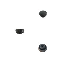 1 Botão Knob Preto Rádio Toca-Fitas Antigo Carro Painel 03